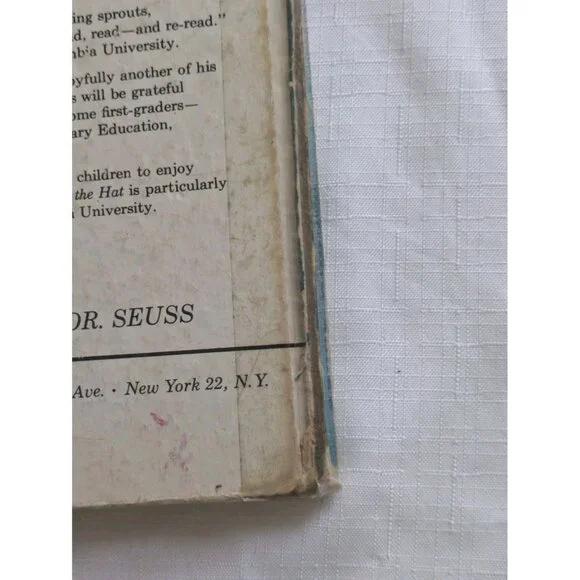 The Cat in the Hat by Dr. Seuss - FIRST EDITION THIRD PRINTING 1957 1st Vintage